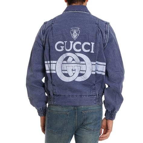 collezione uomo gucci giacca 2018|Giacche in denim di Gucci da uomo .